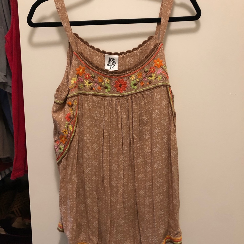 Ivy Jane camisole with embroidery